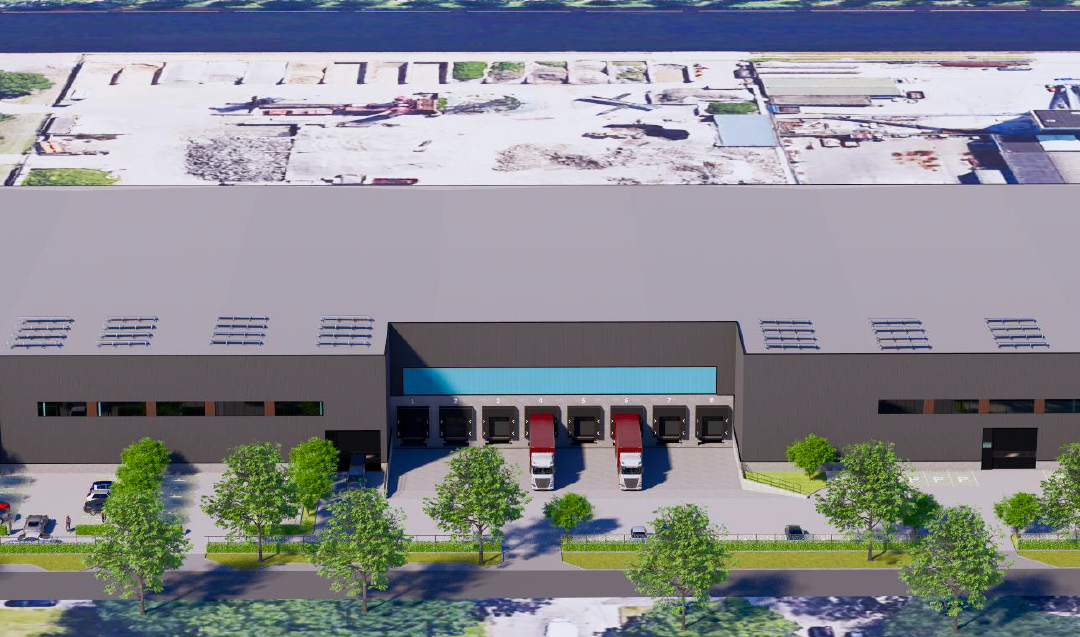 BTT Real Estate ontwikkelt een nieuw warehouse van 10.604 m² voor Goodyear in Tilburg.